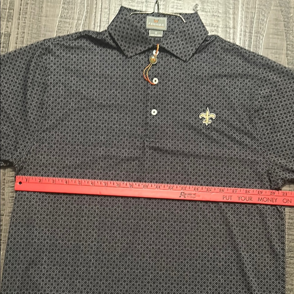 Fi🔥ya N.O. Saints “Who Dat” Fennec Blk/Gry Polo Shirt Size M(2) & L(2) - Picture 8 of 11